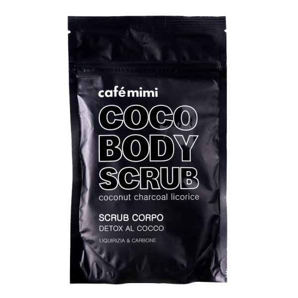 Café mini scrub corpo detox al cocco liquirizia & carbone 150g