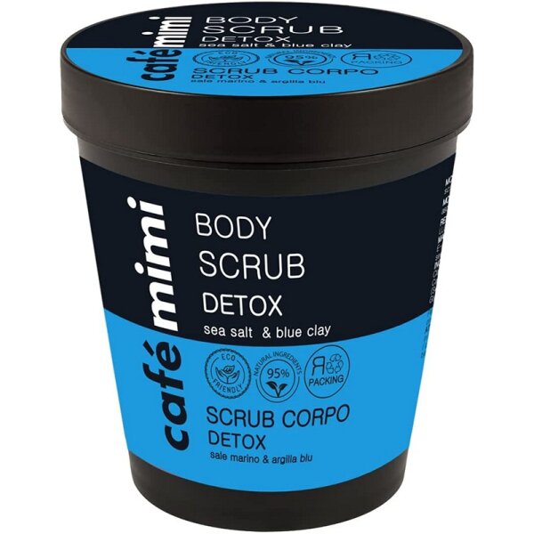 Café mini scrub corpo detox sale marino & argilla blu 330g