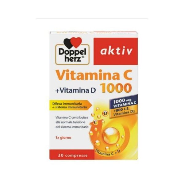 Vitamina C + Vitamina D D1000 x30