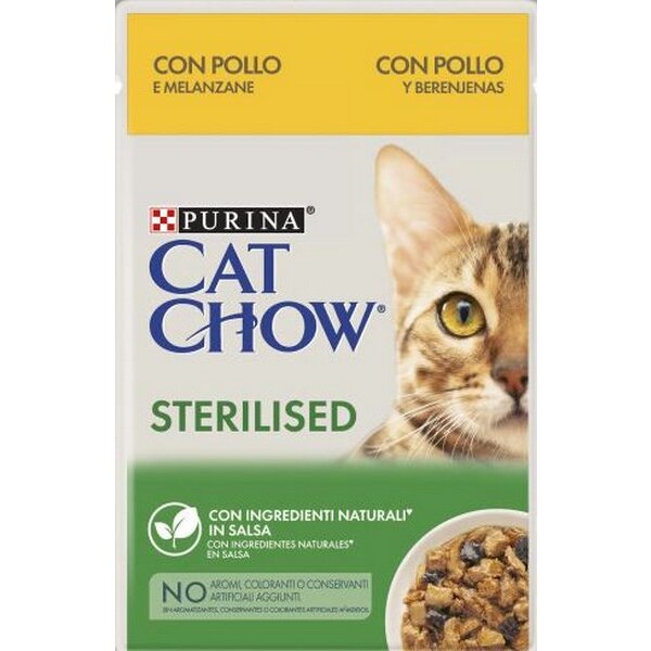 Cat Chow  sterilized Huhn und Melanzane 85g