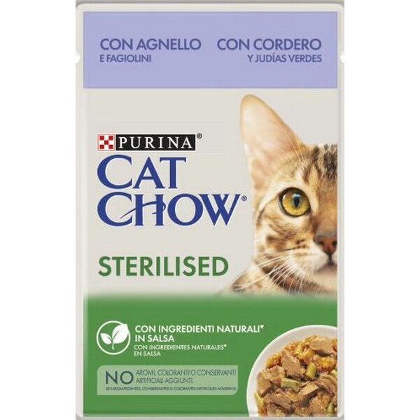 Cat Chow  sterilized Lamm und Bohnen 85g